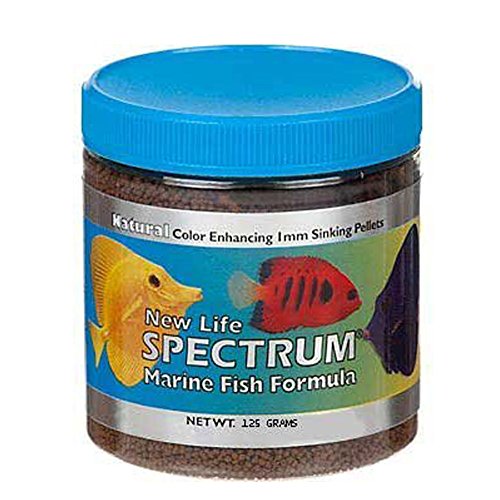 New Life Spectrum Marine Fish Formula 1mm Sinking Pellet Fish Food(Natural Color Enhancing)
