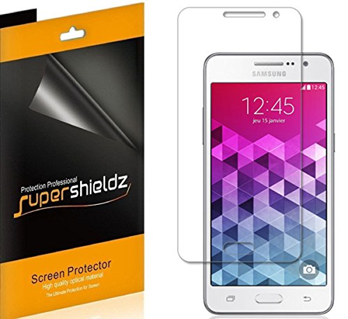 [6-Pack] SUPERSHIELDZ- Anti-Bubble High Definition Clear Screen Protector For Samsung Galaxy Grand Prime + Lifetime Replacements Warranty - Retail Packaging ...