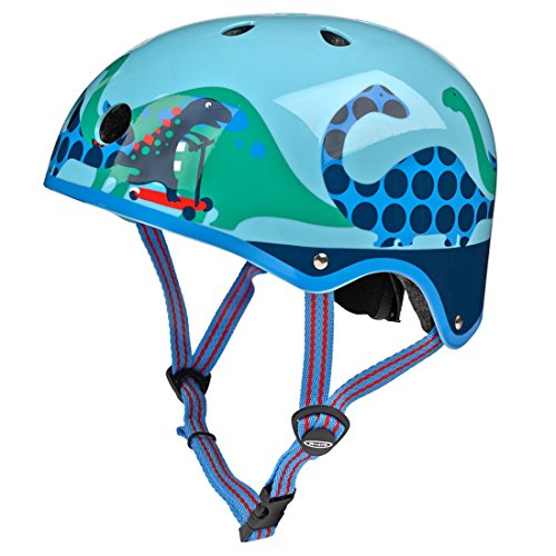 Micro Blue Scootersauras Helmet - Small (48-53cm)