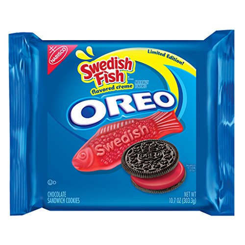 2 Pack of Limited Edition Swedish Fish Oreo Sandwich Cookies