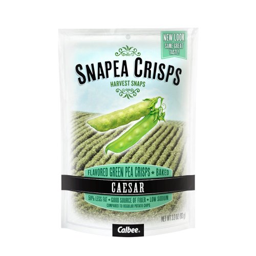 Calbee Snack Salad  Snapea Crisps Caesar , 3.3-Ounce Bags (Pack of 12)