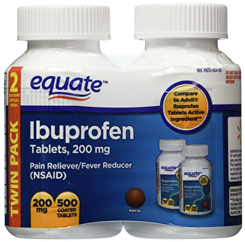 Equate Ibuprofen Tablets 200mg, 250ct, 2pk