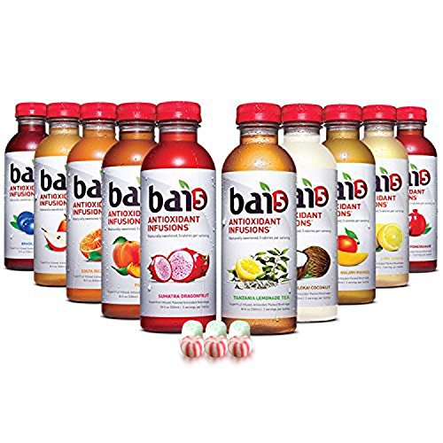 Bai5, 5 calorie HEALTHY Variety Pack, 100% Natural, Antioxidant Infused Beverage, 18-Ounce Bottles ( 10 Pack )