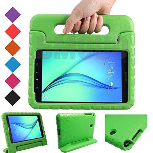 Samsung Galaxy Tab A 8.0 Kids Case - BMOUO EVA ShockProof Case Light Weight Kids Case Super Protection Cover Handle Stand Case for Kids Children for Samsung Galaxy TabA 8-inch Tablet - Green Color