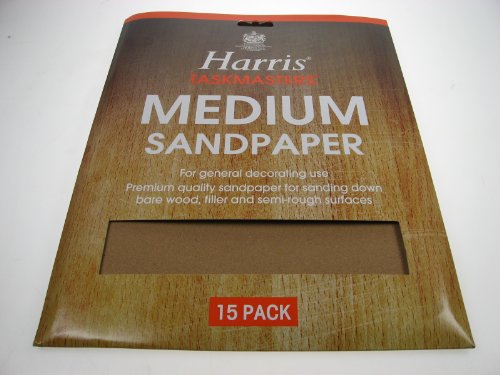 Sandpaper 15pce Medium grit by Harris