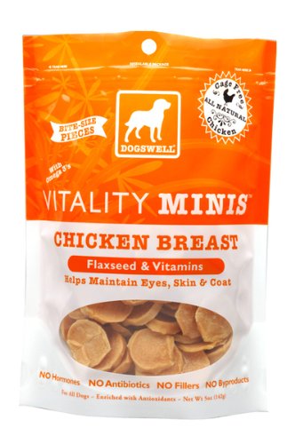 Vitality Jerky Chicken Minis Dog Treat Quantity: 5-oz