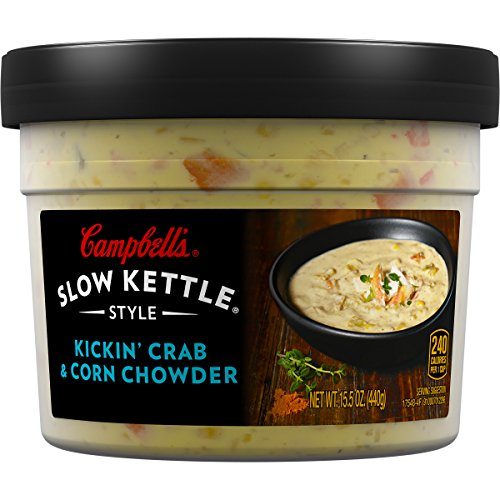 Campbell's Slow Kettle Style, Kickin' Crab & Sweet Corn Chowder, 15.5 Ounce