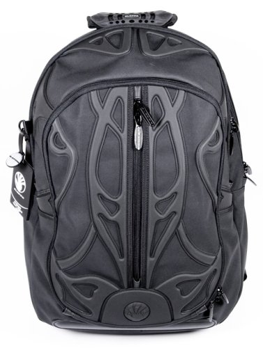 SLAPPA Velocity Spyder Laptop Backpack (Black/Black)