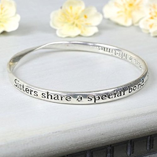 Sisters Quote Bangle share a special bond that lasts a lifetime