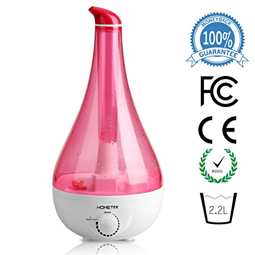 Swan Shape Ultrasonic Cool Mist Humidifier Large Water Tank 360 Degree Rotation Low-Noise Quiet Air Purifier-Auto Shut Off Function Pink