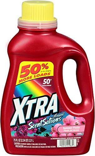 Xtra HE Liquid Laundry Detergent, Summer Fiesta, 75 Ounce