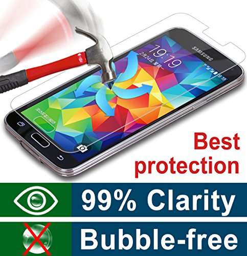 Boxlegend Surface Tempered Glass Screen Protector Maximum Clarity and Touchscreen Accuracy for Samsung galaxy S5 [1pack]