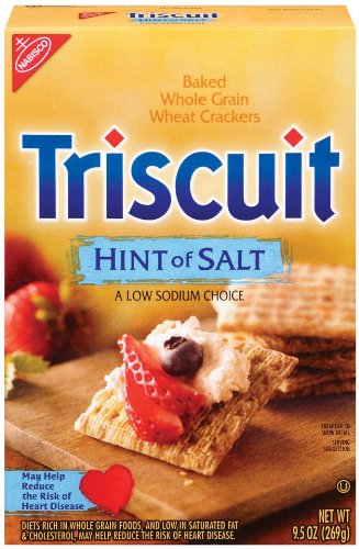 Triscuit Hint Of Salt, 9-Ounce Boxes (Pack of 6)