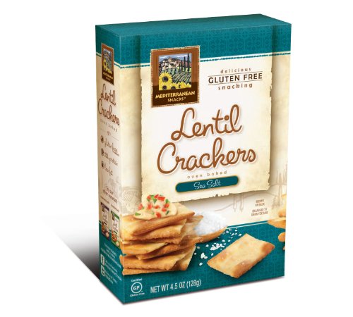 Lentil Crackers 4.5 Oz (Pack of 6)