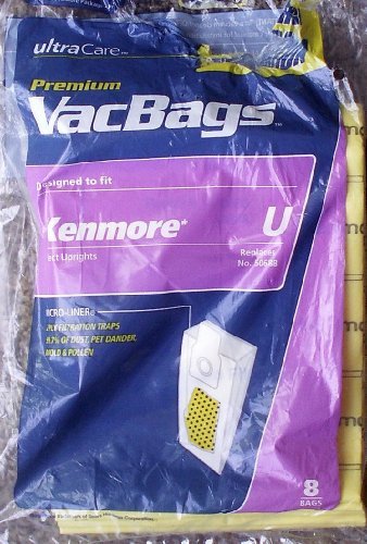 Ultra Care Premium VacBags Kenmore U 50688 8 Bags