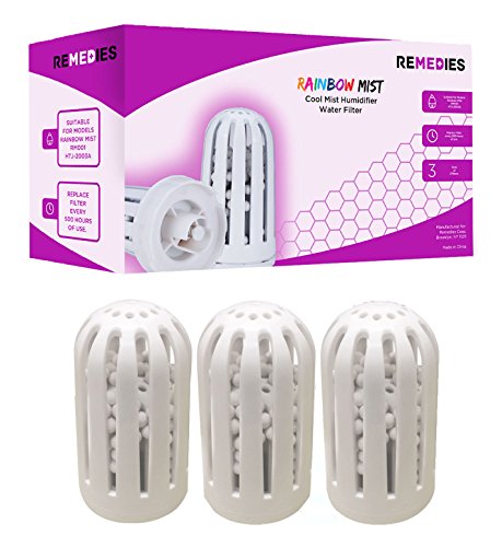 3 Replacement Filters for Remedies Cool Mist Humidifier
