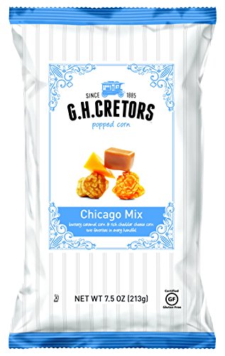 G.H. Cretors Popcorn Chicago Mix, 7.5-Ounce Bags (Pack of 12)