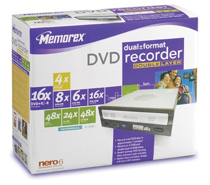 Memorex 16x Dual Format, Double-Layer Internal DVD Drive ( 32023292 )