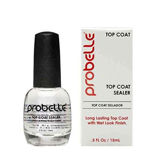 Probelle Ultra High Gloss Top Coat Sealer, Clear, .5 Fluid Ounce
