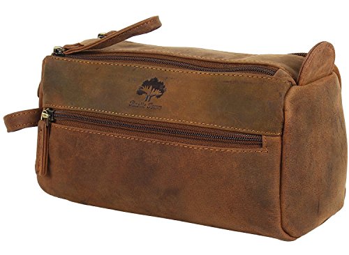 Leather Toiletry Bag travel compact men women sale Leather Dopp Kit Travel Kit Small
