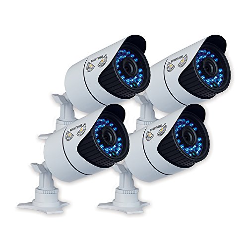 Night Owl Security Hi-Resolution 900 TVL Security Cameras with 100-Feet Night Vision