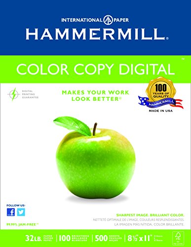 Hammermill Color Copy Digital, 32 lb, 8-1/2 x 11, 100 Bright, 500Sheets/1 Ream (102630)