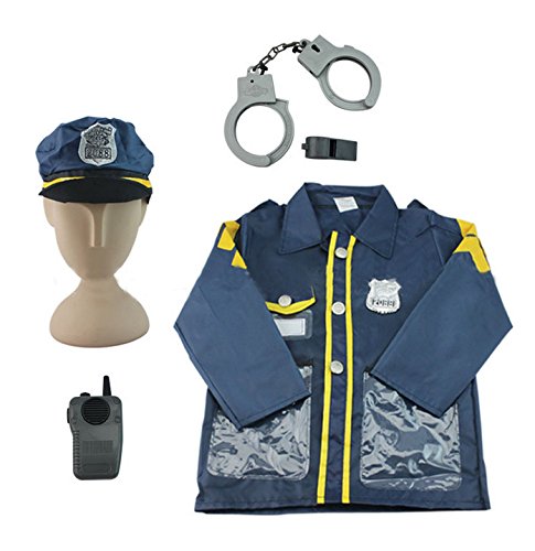 Police Officer Costume - iPlay, iLearn Police Officer Costume Role Play Costume Set