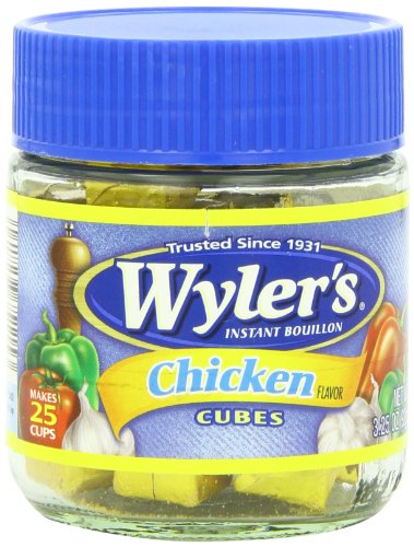 Wyler's Instant Bouillon, Chicken Cubes, 3.25 Ounce (Pack of 8)