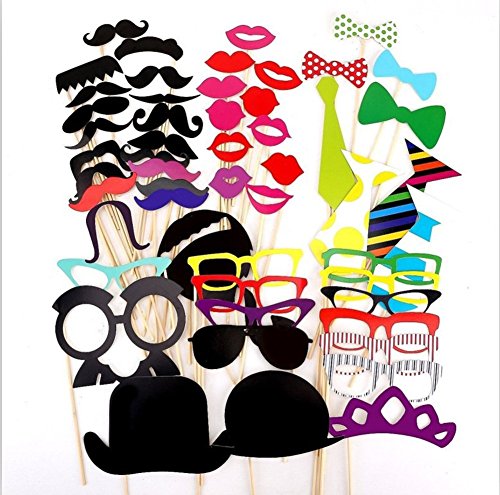 OUR Fashion Photo Booth Props DIY Kit for Wedding Party Reunions Birthdays Photo Props