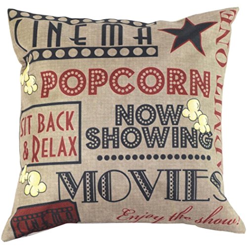 Changeshopping Vintage Cotton Linen Blended Cushion Cover Throw Pillow Case