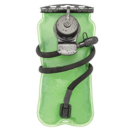 hydro.style Hydration Water Bladder Bag (100 oz/3 Liters, Green) for Hiking, Biking, Running, Camping and all Outdoor Activities, BPA Free, Microban Antimicrobial Protection