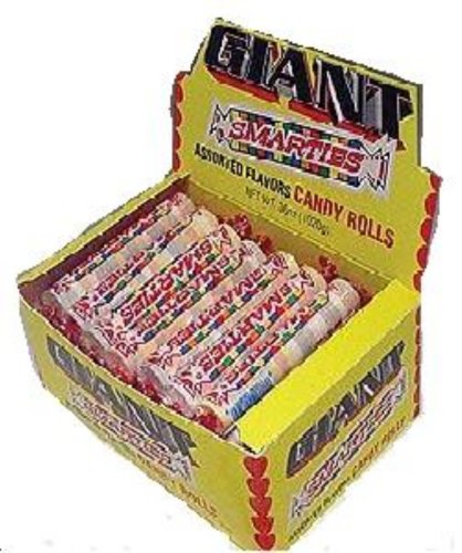 Smarties Candy Rolls, Giant, 36 Count