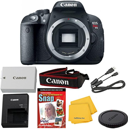 Canon EOS Rebel T5i Digital SLR Camera Body Celltime Exclusive Bundle with Original Supplied Accessories