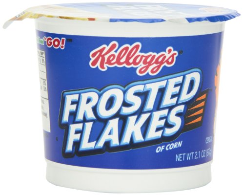 Kellogg's Frosted Flakes Cereal In A Cup,  2.1-Ounce (Pack of 12)