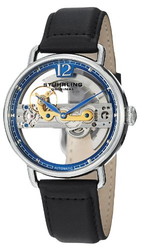 Stuhrling Original Men's 465.33156 Symphony Aristocrat Stainless Steel Automatic Watch with Leather Band