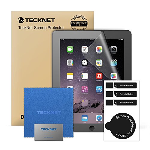 iPad Pro Screen Protector,TeckNet [Pack of 3] Apple iPad Pro Tablet Crystal Clear Screen Protector Film for 12.9 Inch Apple iPad Pro (2015 Edition), Bubble Free Installation, Anti-Fingerprint