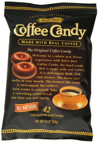 Bali's Best Coffee Candy, 5.3-Ounce Bags (Pack of 12)