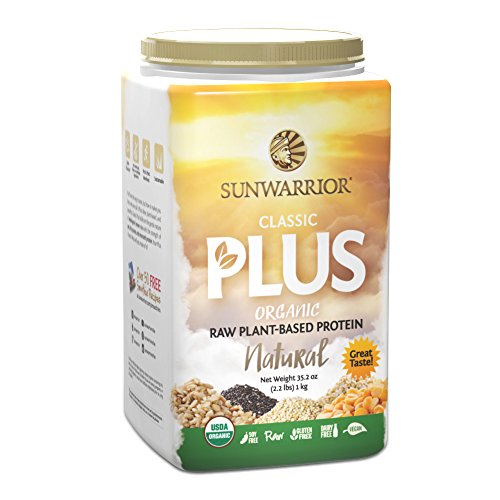 Sunwarrior - Classic Plus Raw Organic Protein Powder, Natural 2.2 lbs