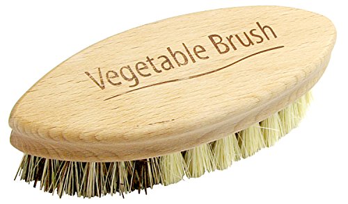 Natural Bristle Vegetable Brush With English Text