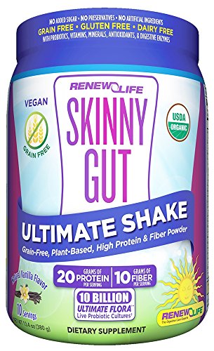 Renew Life Renew Life Skinny Gut Ultimate Shake Powder, Vanilla, 13.4 Ounce