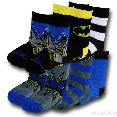 Batman 6-Pack Infant Crew Socks (3 - 12 months)