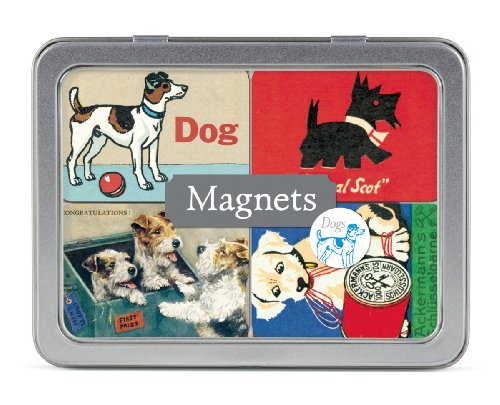 Cavallini Vintage Dogs 24 Assorted Magnets