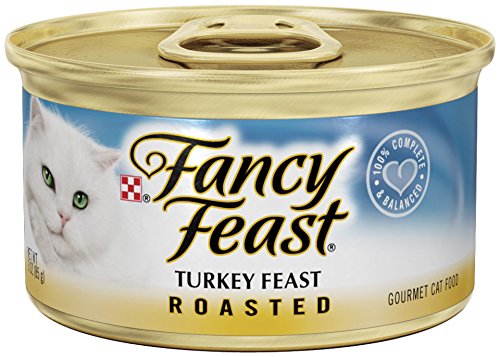 Fancy Feast Wet Cat Food, Roasted, Turkey Feast, 3-Ounce Can, Pack of 24