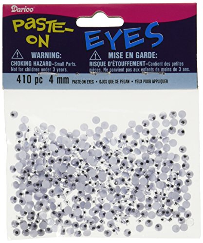 Darice 410-Piece Paste on Eyes, 4ml