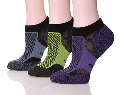EBMORE® Women's Comfort Low Cut Runner Athletic Sport Peformance Socks(Black Assorted)