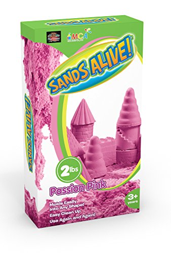 Sands Alive 2lb Bulk Colored Play Sand Building Kit - Passion Pink