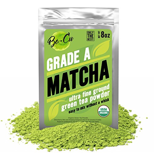 80 Servings, Best Organic Matcha Green Tea Powder for Drinking, Baking & Smoothies, EASIEST TO MIX No Matcha Whisk Needed Natural Instant Tea Concentration Supplement, Calm Energy Booster Grade A 8oz