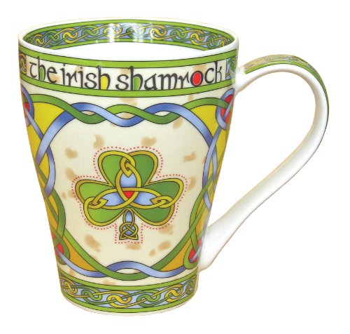 Irish Shamrock China Mug - an Irish gift designed in Galway Ireland by Irish Weave by Royal Tara