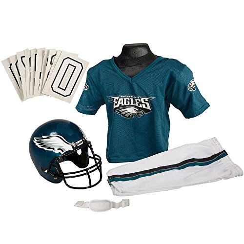 Franklin Sports NFL Philadelphia Eagles Youth Licensed Deluxe Uniform Set, Large