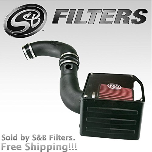 S&B Filters 75-5038 Cold Air Intake Kit for 2004-2005 Duramax Silverado/Sierra 2500 3500 6.6L LLY (Cleanable Filter)